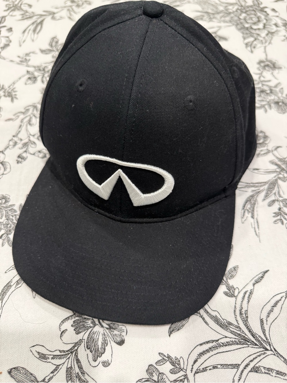 Black Infinity Logo Baseball Cap